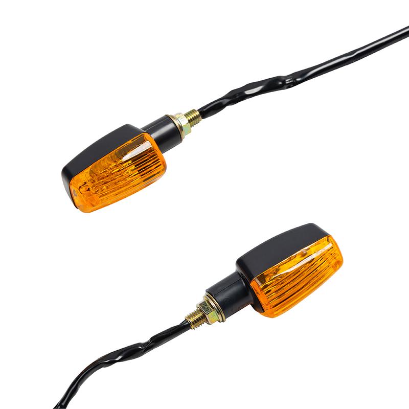 1 пара универсальных указателей поворота для мотоцикла, светодиодные индикаторы, мигалка, янтарный поворотник, сигнальная лампа