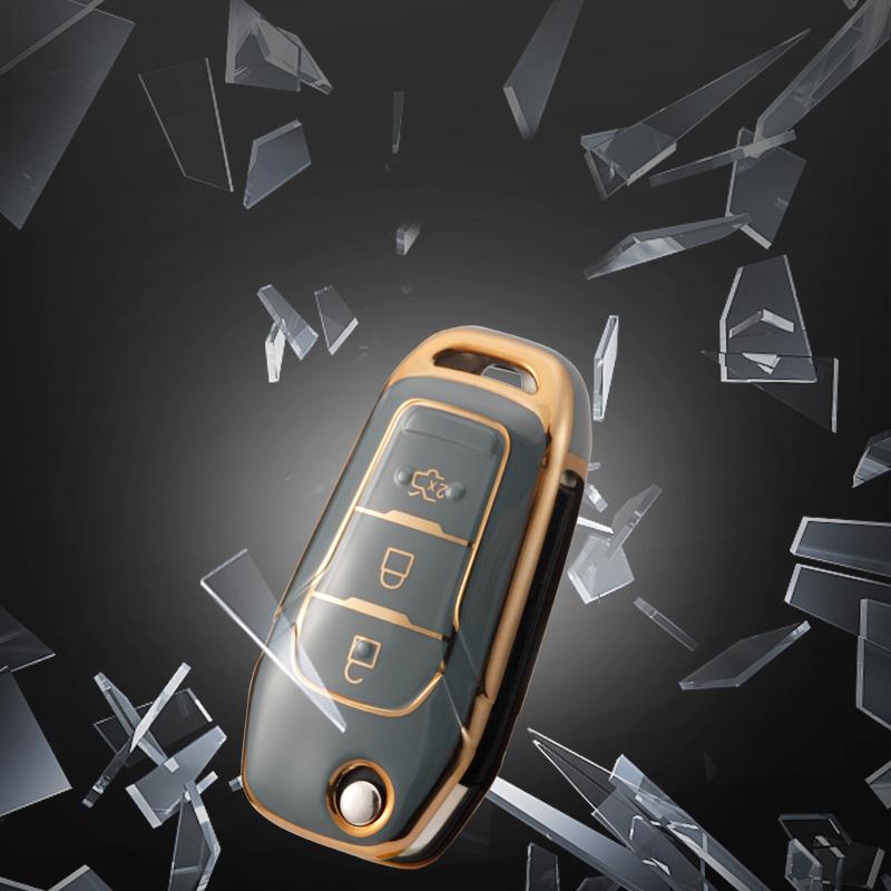 Модный чехол для дистанционного ключа из ТПУ для Ford Fusion Fiesta Mondeo Ecosport Kuga Escort Everest Ranger F150, аксессуары