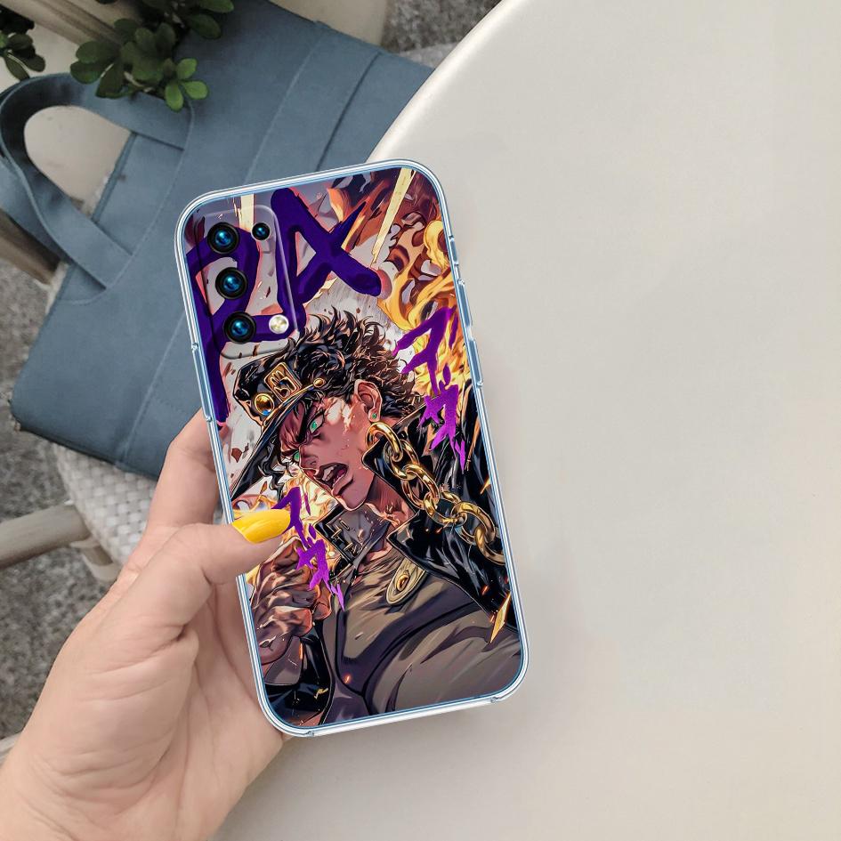 BF74 JoJos Bizarre Adventure Soft Shell Transparent Phone Case for Samsung Galaxy A04 A04S A14 A23 A34 A54 M23 M33 M52 M53