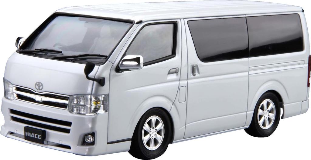 Aoshima Bunka Kyozai Серия Модель автомобиля Toyota TRH200V Hiace Super GL 2010 Пластиковая модель 1/24 № 6