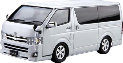 Aoshima Bunka Kyozai Серия Модель автомобиля Toyota TRH200V Hiace Super GL 2010 Пластиковая модель 1/24 № 6