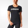 Adidas Originals Special Linear Letter Print Sports Style Crew Neck Short Sleeve T-Shirt Women Tops Black BP8378