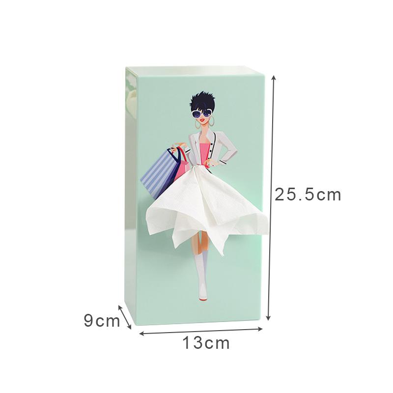 Creative Puffy Skirt Girl Tissue Box Funny Desktop Tissue Storage Box Organizer Home Coffee Shop Table Decoration Tissue Holder