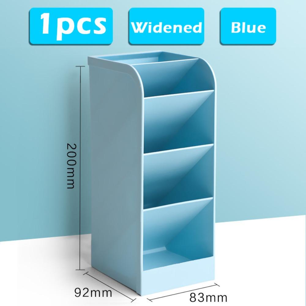 Plastic Pen Holder Large Capacity Stationery Display Stand Simple Pen Bucket Gift