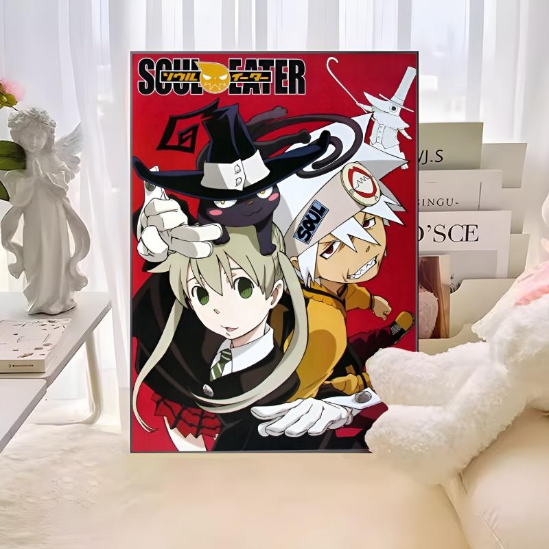 S-Soul E-Eater Аниме Фильм Клейкие Постеры Винтажный Декор Комнаты Бар Кафе Скандинавский Декор для Дома