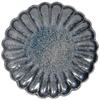 TAMAKI Plate, Flower Plate, Kiln Change, Navy, Diameter 17.0 X Depth 17.0 X Height 2.5cm, Microwave and Dishwasher Safe T-931028
