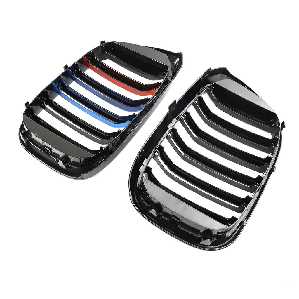 2 шт. М-цветная решетка радиатора 51138469959 подходит для BMW G01 X3 G02 X4 Глянцевый черный