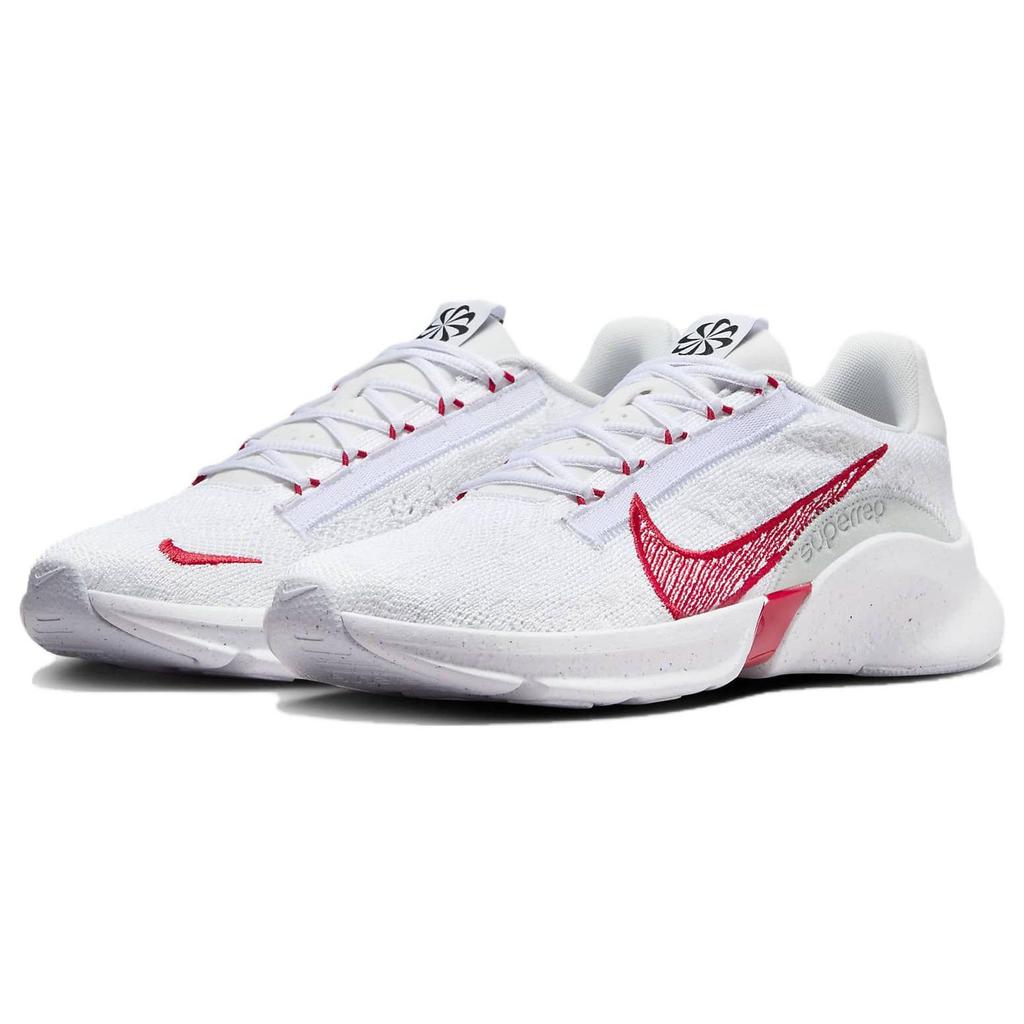 Nike Superrep Удобные Универсальные Нескользящие Прочные Низкие Тренировочные Кроссовки Мужские кроссовки Белый Красный DH3394-100