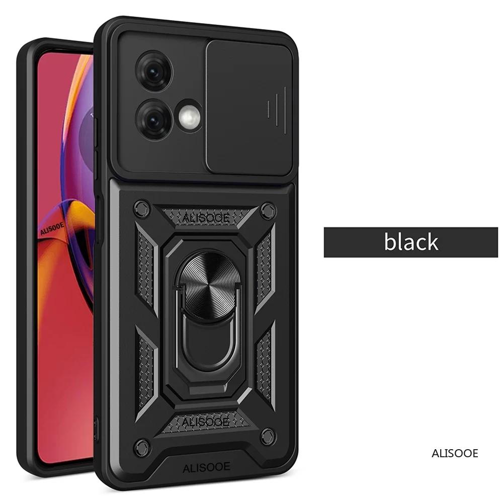Funda For Motorola Edge 50 Pro G84 G54 G34 G24 G42 Case Slide Camera Stand Cover for Moto Edge 40 Neo 30 Ultra 20 Llite Case