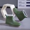 Four Seasons Rain Boots Women's New Waterproof Shoes Non-slip Short Boots Fashion Thick Bottom Deodorant Rain Boots