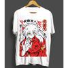 Inuyasha Sesshomaru Tshirt Red Moon Inuyasha Kawaii Anime Tshirt Womens Fashion Top Tshirt Women Clothing