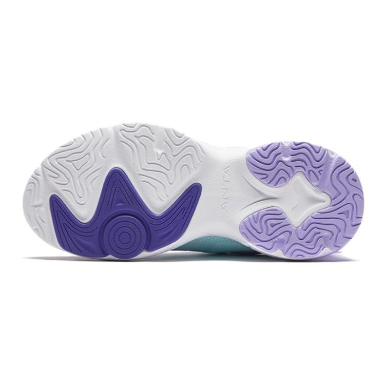 Anta Kids Cloud Escape Casual Lightweight Breathable Non-Slip Shoes Kids Sneaker Light-Purple 322348802-1