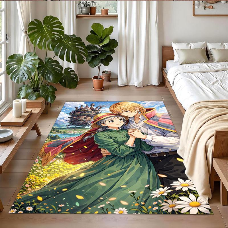 Crystal Velvet Rug Soft Non Slip Indoor Floor Mat Home DecorHowl's Moving Castle