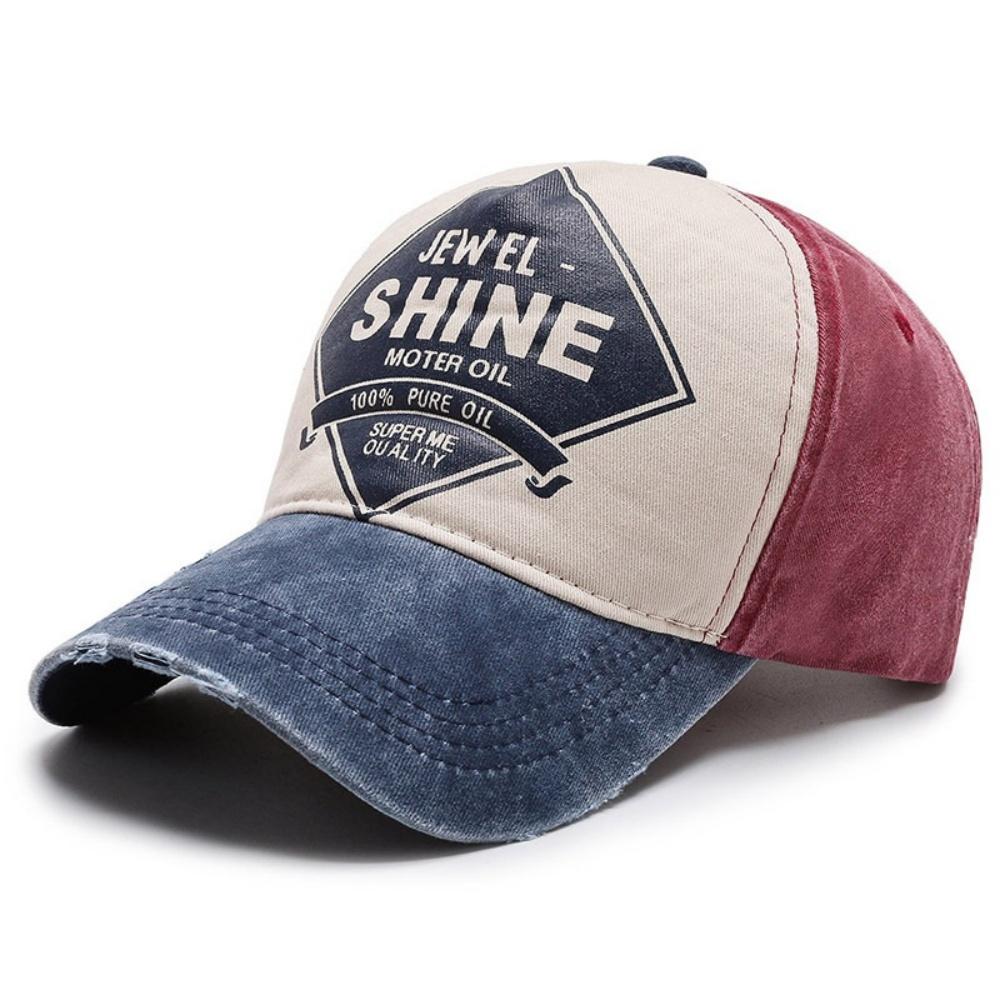 Винтажная бейсболка SHINE Весенне-летняя кепка Мужская Хлопок Стирка Весна Лето Кепка от солнца Регулируемая Повседневная кепка Женская