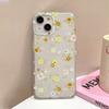 Чехол для телефона Flower для iPhone 14 Pro, чехол для iPhone 13, 11, 12, 16, 15, Pro Max Plus, 12 Mini, противоударный матовый прозрачный эстетический чехол