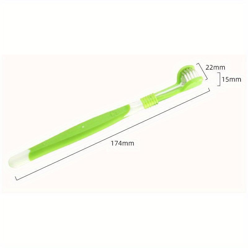 1Pcs Pet Toothbrush 3-Sided Dog Plastic Toothbrush Cat Dog Oral Cleaning Products Puppy Kitten Teeth Cleaning Tool