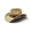 Three-dimensional Embroidery Handmade Straw Hat Western Cowboy Hat Men Cap Outdoor Women Hat Light Luxury
