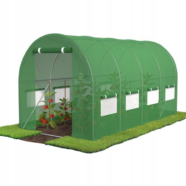Tunel Foliowy Ogrodowy Szklarnia Foliak Uv4 4,5X2M 10M² Wielosezonowy Mocny