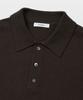 MANNERGRAM 100% Soft Cotton 3-Ply Polo Short Sleeve Knit Brown