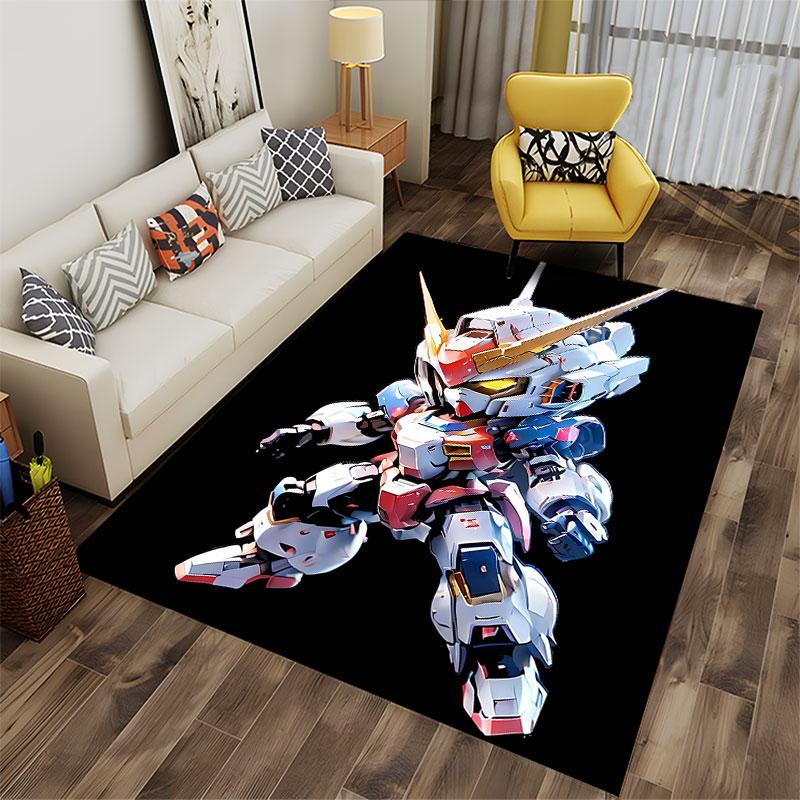 Cute Robot Warrior Design suitable as a non-slip mat for the living room or bedroom sofa