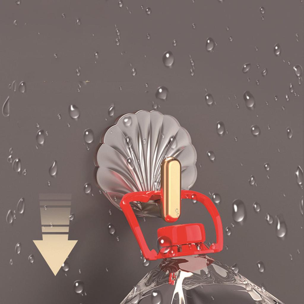 10 шт. настенный крючок в форме ракушки для кухни, ванной, многофункциональные крючки без дырокола, вешалка для пальто, украшение для дома, крючки в стиле пасты, новые