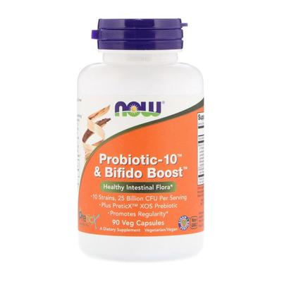 Probiotic-10 & Bifido Boost 25 миллиардов, 90 растительных капсул