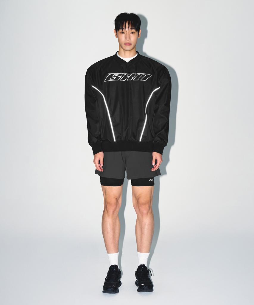 BORN TO WIN Brn Outband 2 In 1 Squat Shorts [Charcoal]