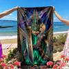 Final Fantasy Print Beach Towel, Versatile Lightweight Absorbent Beach Towel for Pool Surf Yoga Bathroom, Perfect Birthday Holiday Gift