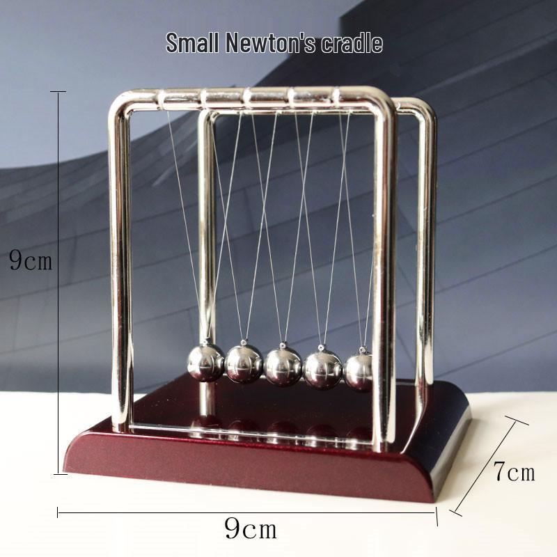 Classic Newton's Cradle Small Pendulum: Creative Physics Decompression Balance Toy