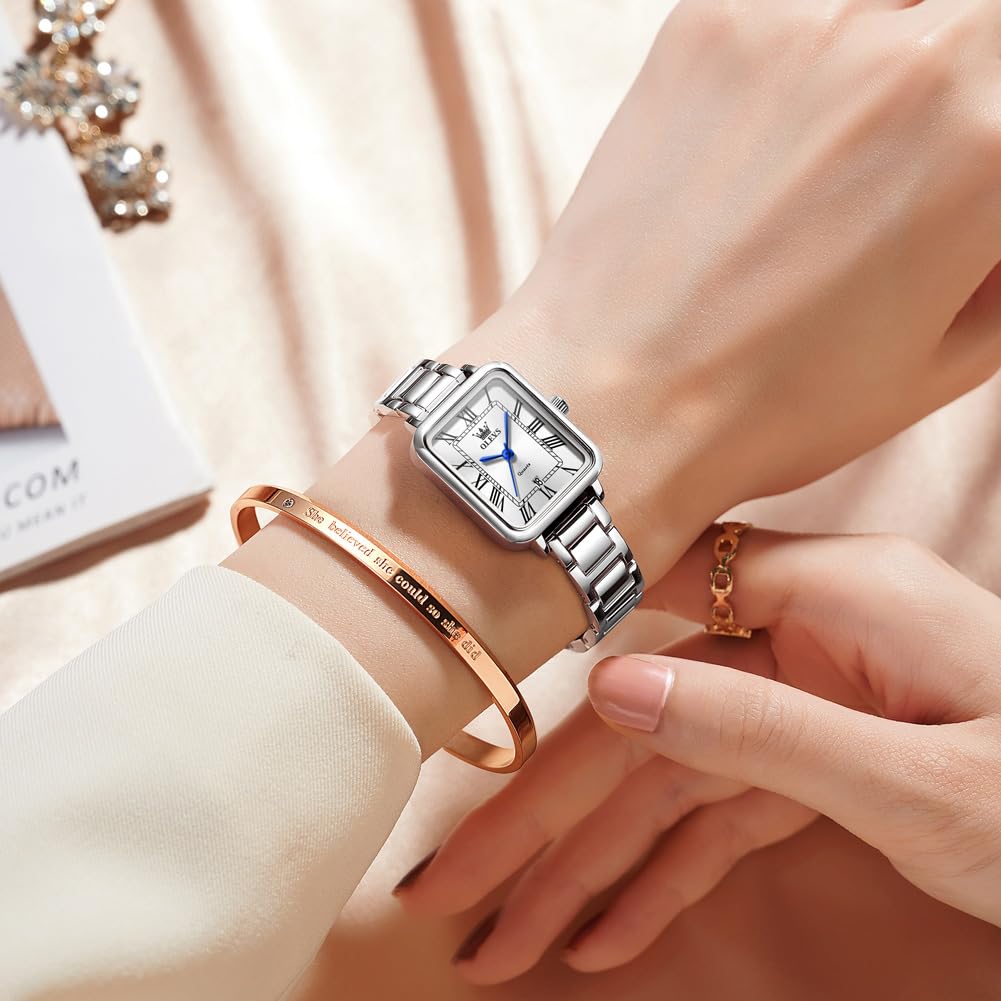 OLEVS Quartz Simple and A perfect gift for Women's Watch, Elegant, Luminous, White. women.
