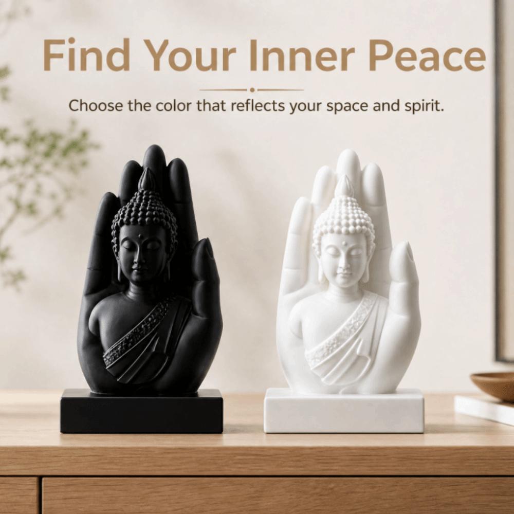 3D Printing Palm Buddha Statue Handheld Buddha Sculptures Buddha-in-Palm Statue Living Room