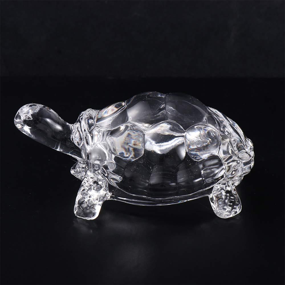 Home Decoration Symbolize Happiness Tortoise Statue Crystal Turtle Craft Gift Desktop Ornament