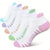 Ankle Socks Women Athletic No Show Socks Running Comfort Cushioned 5-Pairs