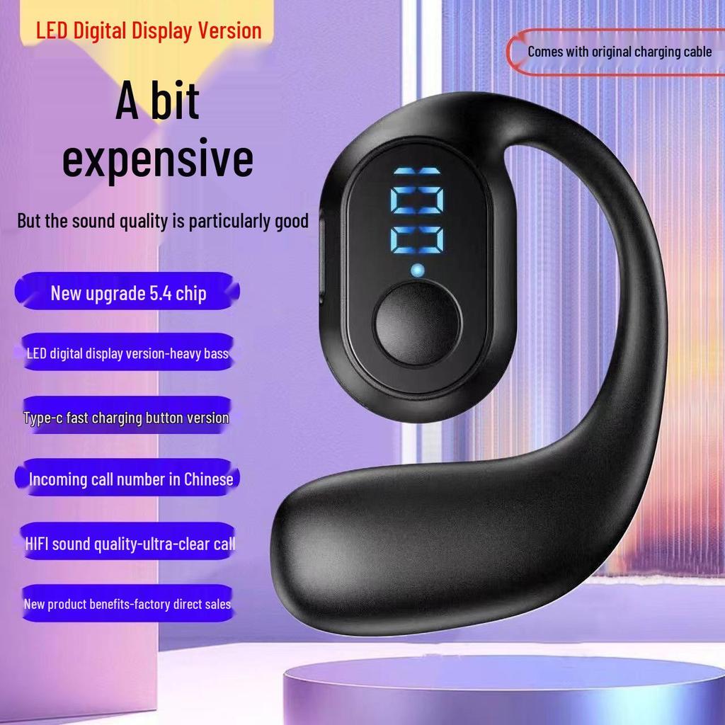 Беспроводные наушники OWS Bluetooth, Мини 5.3, Внутриканальные/Накладные, Длительное время работы от аккумулятора, Беспроводные, Бестселлер.