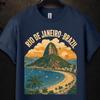 Rio de Janeiro Shirt, Sugarloaf Mountain Copacabana Vintage Travel Tee, Brazil Souvenir Gift, Rio Brazil Bucket List Vacation Lover Tee