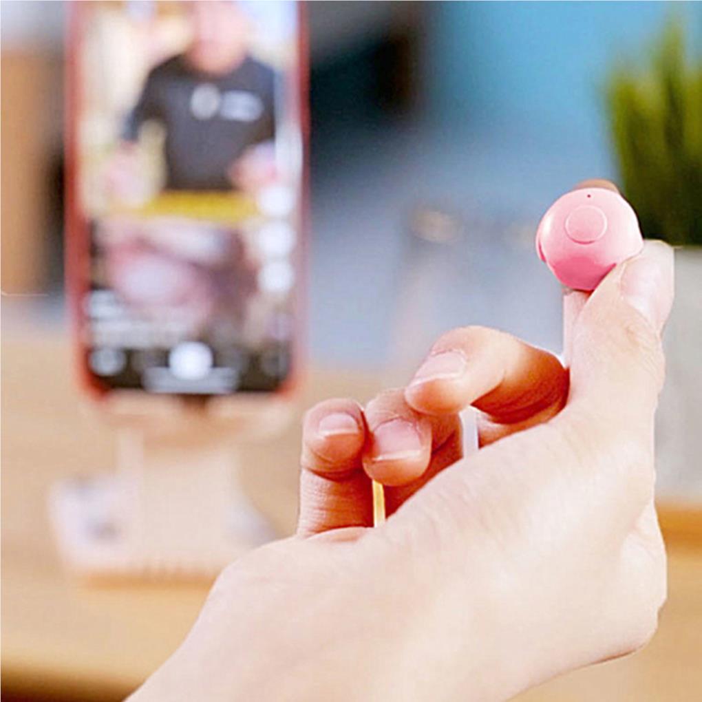 Телефонный Видео Контроллер Перезаряжаемый Беспроводной Совместимый с Bluetooth Кнопка Перелистывания Страниц Кольцо на Палец Ленивое Устройство для Кликов