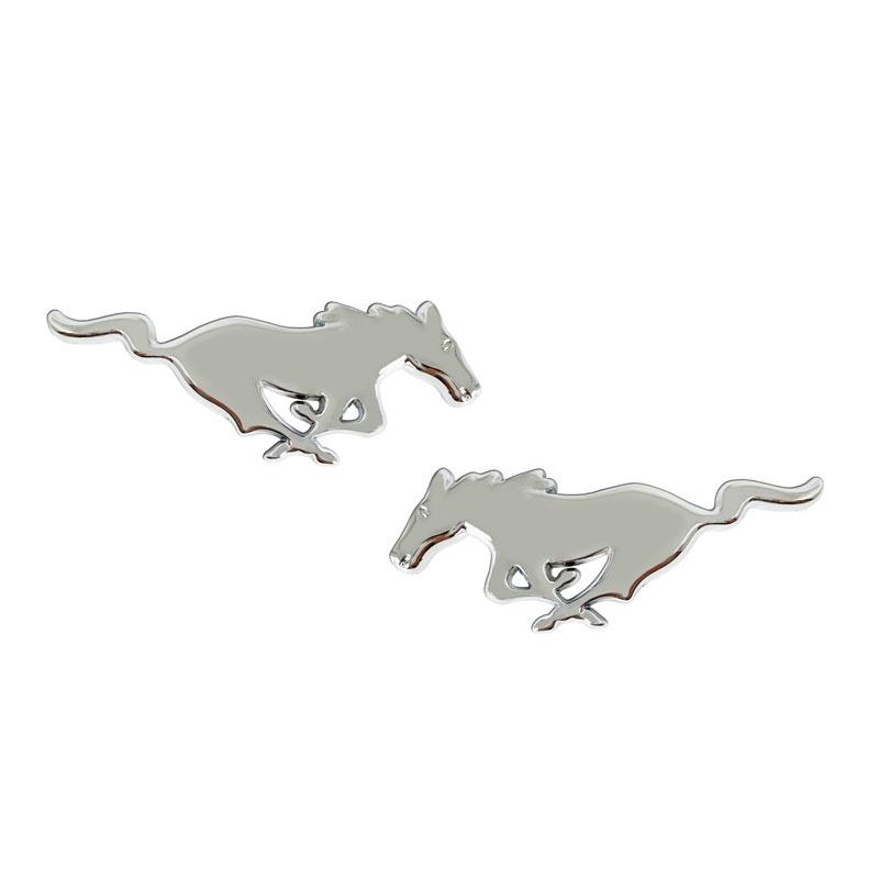 Стайлинг автомобиля 2 штуки 3D Металлические наклейки логотип конных скачек эмблема на боковину автомобиля наклейка на багажник подходит для Ford Mustang Shelby GT 350 500 Cob