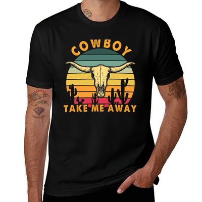 Ковбой, увези меня Country Western Футболка футболки для мужчины упаковка хлопок смешные футболки хлопковые футболки для мужчины хлопковая Футболка