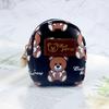 Pu Leather Cute Mini Wallet Bear Coin Purse Zipper Coin Backpack Card Bag Kids Student Dompet with Keychain CLE