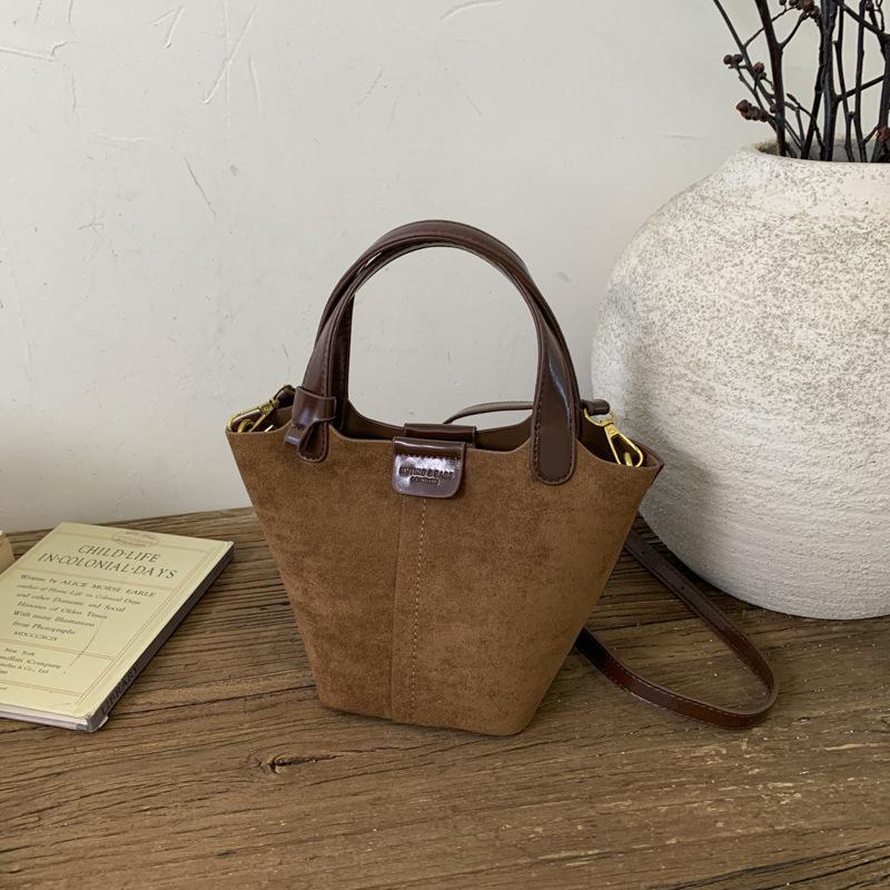 Премиальный ретро маленькая сумка женская 2025 новая мода универсальная сумка-мессенджер популярная сумка-тоут сумка-ведро