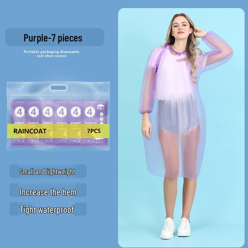 Портативные водонепроницаемые толстые прозрачные одноразовые бахилы - индивидуально упакованы для использования на открытом воздухе