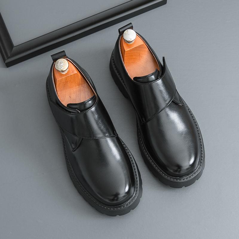 Размер 39-46 Модные мужские лоферы Мужские на толстой подошве Противоскользящие Увеличивающие рост Деловые Брендовые Кожаные Туфли и Социальные Туфли Мужские