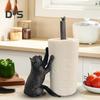 Отдельно стоящий держатель для бумажных полотенец в виде кота, прочная конструкция, держатель для бумажных полотенец на кухонной столешнице, забавный органайзер для бумаги в виде кота