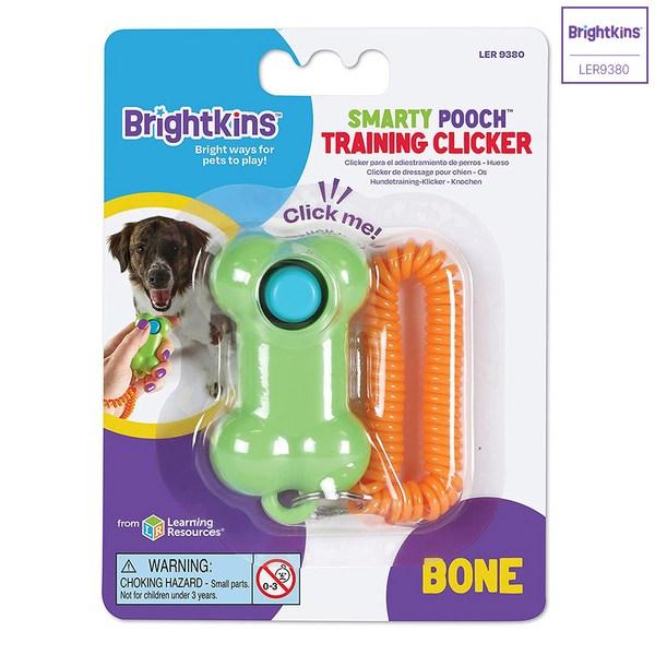 Brightkins Bone Clicker Dog Supplies LER9380, Mixed Colors, 1 Piece