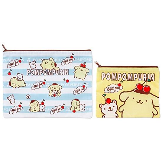 Sanrio Pompompurin Flat Pouch (Cool Pudding)
