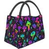 Hallucination Mushrooms Lunch Bag Portable Large Insulation Tote Cooler Cooling Box