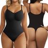 Thong Bodysuit for Women Tummy Control Shapewear Seamless Shaping G-sring Underwear Waist Trainer Slimming Body Shaper V-Neck Leotard Tank Top
