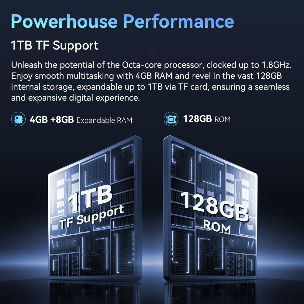 Планшет Cubot TAB 65, Android 15, Восьмиядерный, 4 ГБ ОЗУ, 128 ГБ ПЗУ, 10,1-дюймовый HD+ экран 90 Гц, 13 МП камера, 6200 мАч, OTG