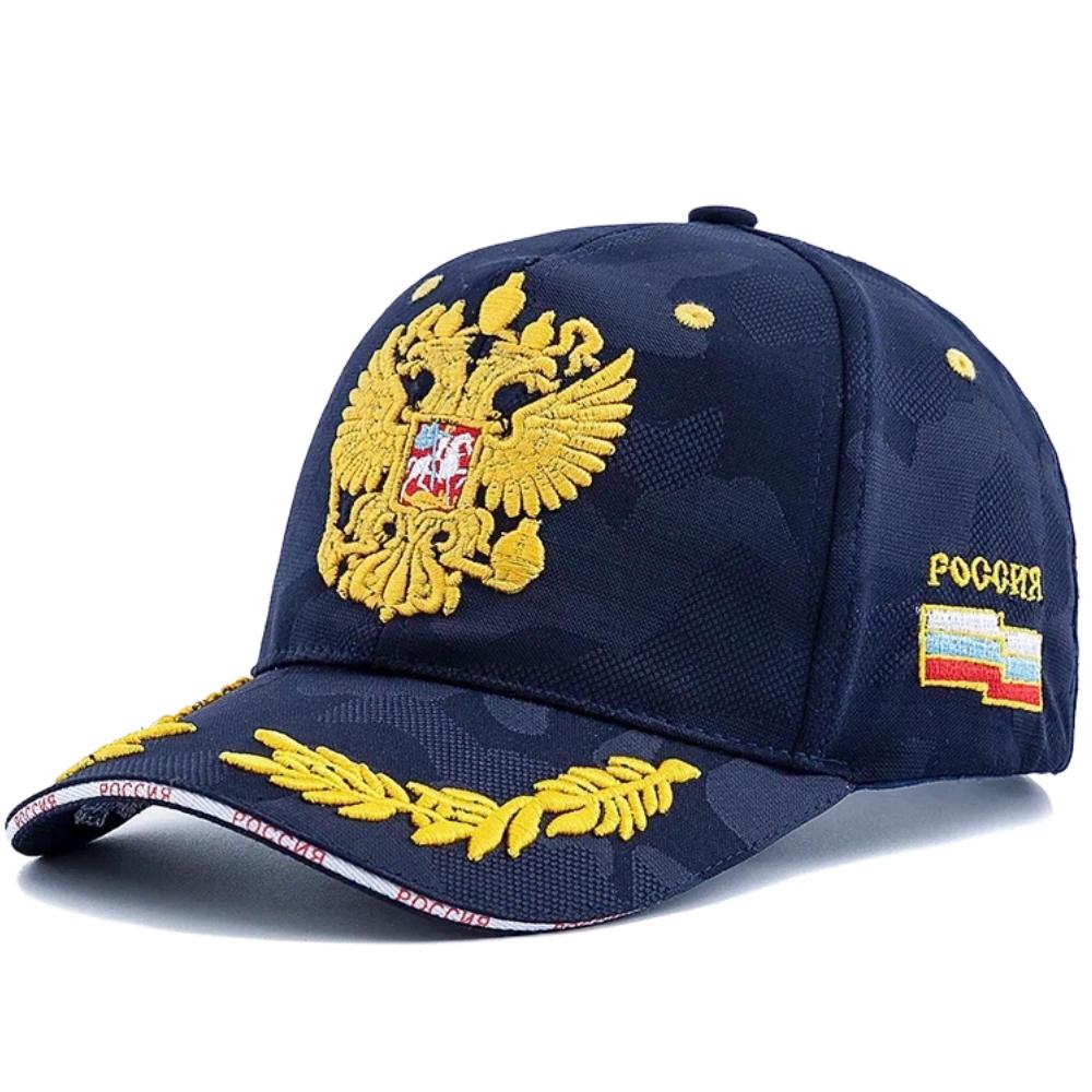Unisex Caps Russian Double-Headed Eagle Flag Emblem Embroidery Baseball Cap For Men Women Casual Outdoor Sports Hat Cap