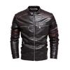 Leather Men 'S Jacket Motorcycle Suit Plus Velvet Leather Jacket